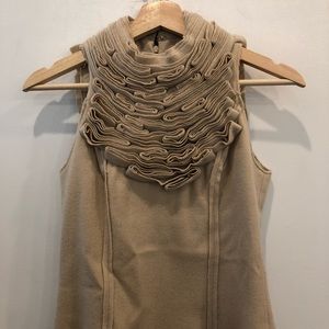 Robert Rodriguez Wool Dress w/ Ruffles